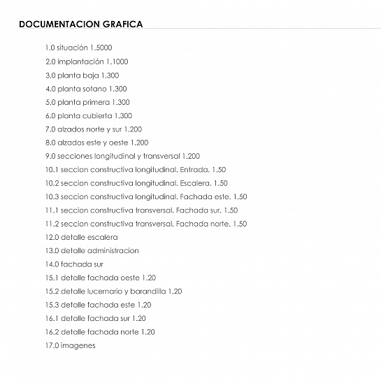 Memoria gráfica - Planos