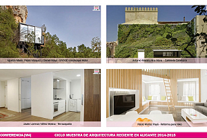 Conferencias Muestra de Arquitectura Reciente en Alicante 2014-2015