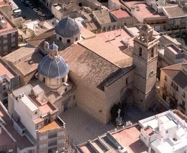 Vista de pájaro de la iglesia (web GVA)