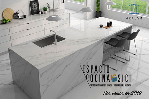 Saniceramic Group prepara su debut en Espacio Cocina con la línea de Arklam para encimeras 