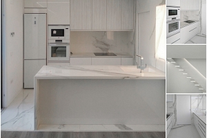 Mármoles blancos, un material clásico reconvertido en tendencia total en la decoración de interiores
