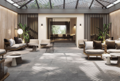 XXVII Muestra Internacional: Porcelanosa explora un nuevo lenguaje cerámico entre el metal y el cemento