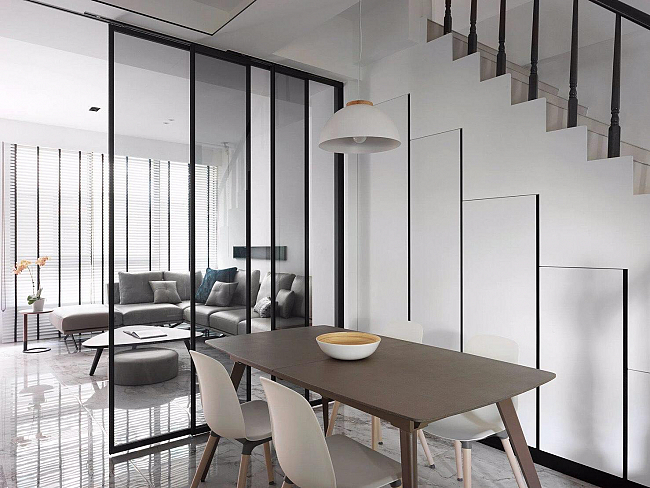 Proyecto de interiorismo realizado con pavimento Portobello, de ITT Ceramic