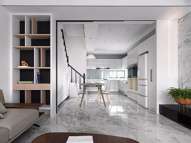 Proyecto de interiorismo realizado con pavimento Portobello, de ITT Ceramic