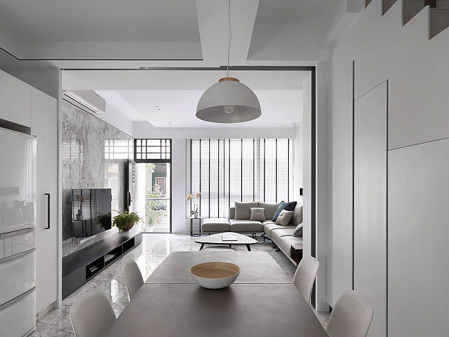 Proyecto de interiorismo realizado con pavimento Portobello, de ITT Ceramic