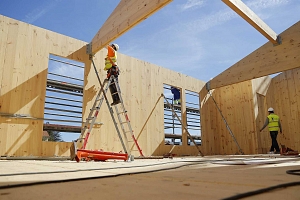 Llegan a España los bloques de pisos de protección oficial de madera