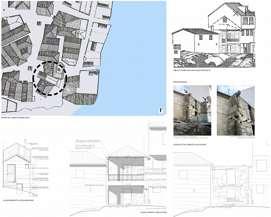 REHABILITACIÓN DE VIVIENDA ENTRE MEDIANERAS EN COMBARRO . Combarro . Pontevedra . España