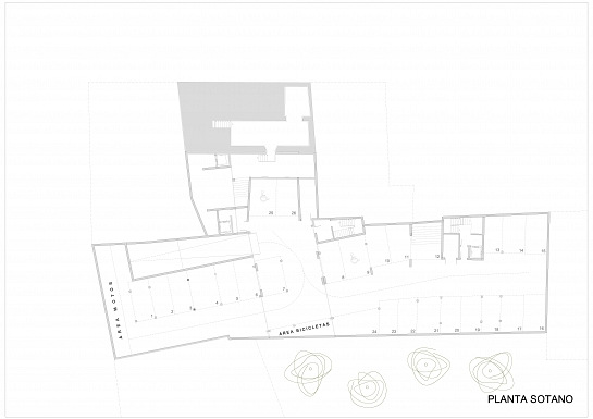 Construcción de 16 viviendas públicas para la rehabilitación de la casa Pérez Piñero y regeneración del casco antiguo de Calasparra . Calasparra . Murcia . España