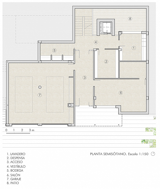 Vivienda Unifamiliar y Sótano . Mazarrón . Murcia . España