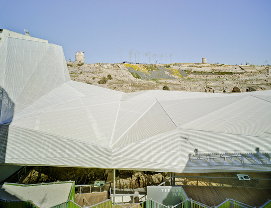 Cubierta para el Parque Arqueológico del Molinete . Cartagena . Murcia . España