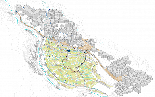 Recuperación del sistema de riego en las huertas termales de Caldes de Montbui . Barcelona . Barcelona . España