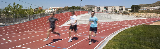 Pista de Atletismo 3D . Elda . Alacant . España