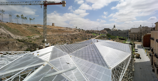 Cubierta para el Parque Arqueológico del Molinete . Cartagena . Murcia . España