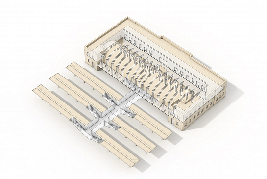 Reciclaje de Antigua Estación de Autobuses . Alicante . Alacant . España