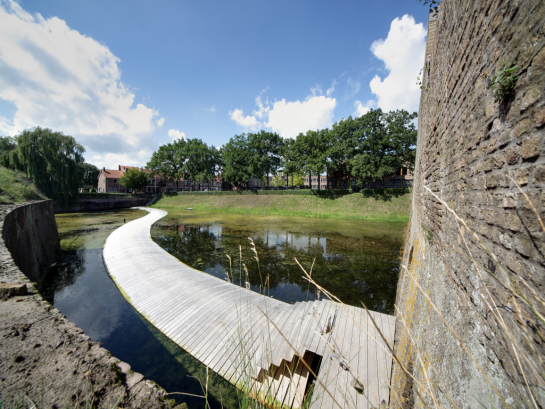 The Ravelijn Bridge . Bergen op Zoom . Noord-Brabant . Países Bajos, Holanda