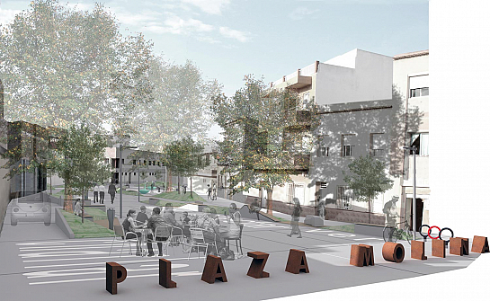 Concurso Acondicionamiento de la Plaza Molina . Cartagena . Murcia . España