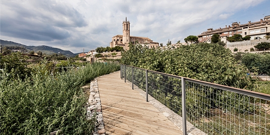 Recuperación del sistema de riego en las huertas termales de Caldes de Montbui . Barcelona . Barcelona . España