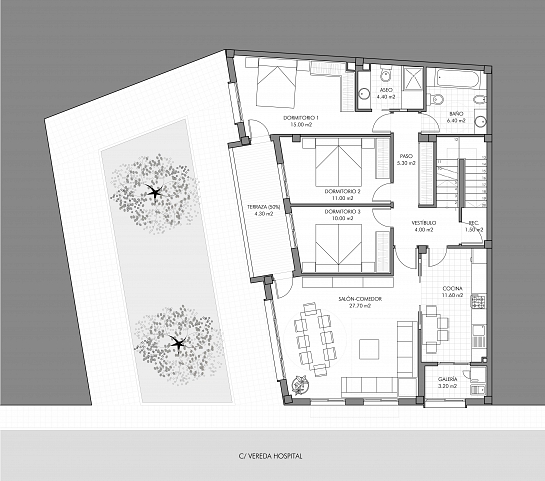 Vivienda Unifamiliar en Esquina