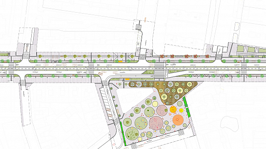 Proyecto de mejora del sistema viario de la calle Padre Esplá . Alicante . Alacant . España