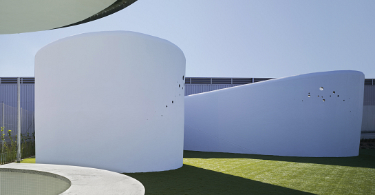 Conjunto de piscinas descubiertas. El Altet . Elche . Alacant . España