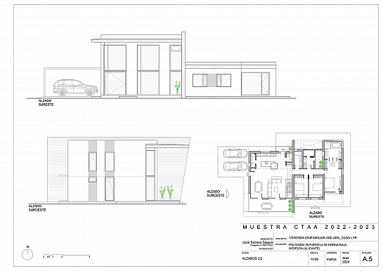 Vivienda unifamiliar aislada. Casa LyP. . Novelda . Alacant . España