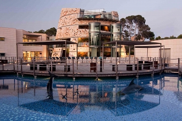 CENTRO DE VISITANTES Y ACUARIO DEL PARQUE NACIONAL DE CABRERA . Ses salines . Illes Balears . España