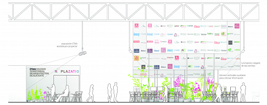 Un jardín de encuentro . Alicante . Alacant . España