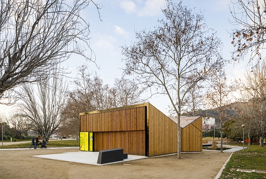 Aula K. Espacio modular para educación ambiental . Santa Coloma de Gramenet . Barcelona . España Aula K. Espacio modular para educación ambiental . Santa Coloma de Gramenet . Barcelona . España