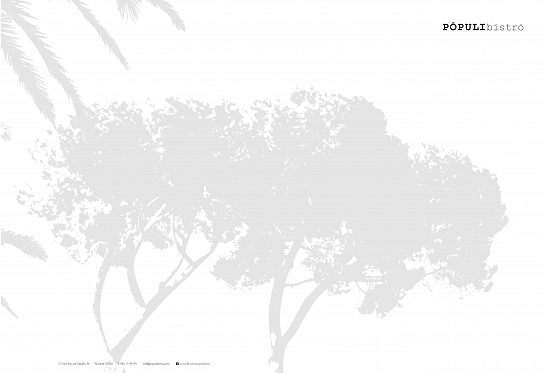 Restaurante Pópuli bistró . Alicante . Alacant . España