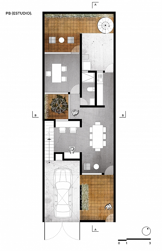 Casa Estudio . Querétaro . Chiapas . México