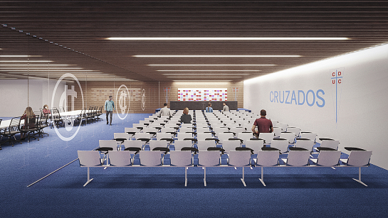 Modernización del estadio chileno San Carlos de Apoquindo . Las Condes . Region Metropolitana . Chile