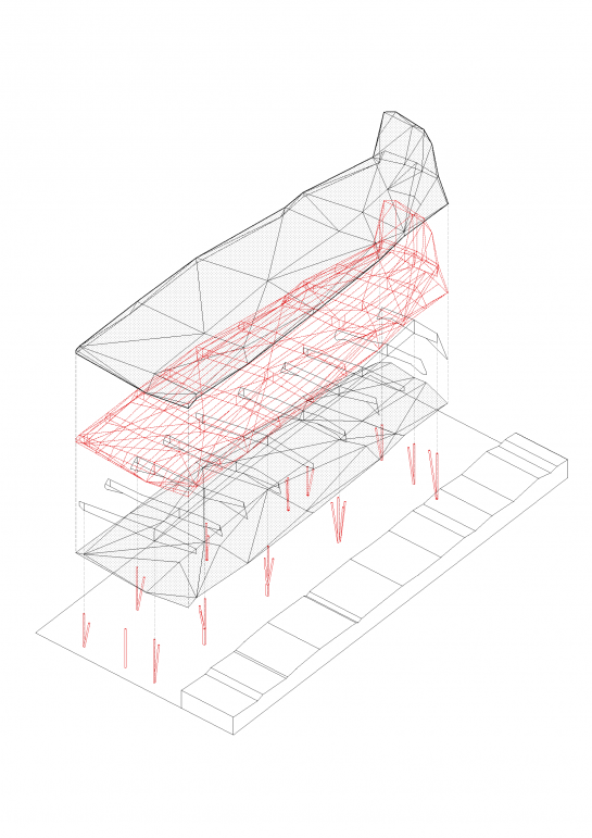 Cubierta para el Parque Arqueológico del Molinete . Cartagena . Murcia . España