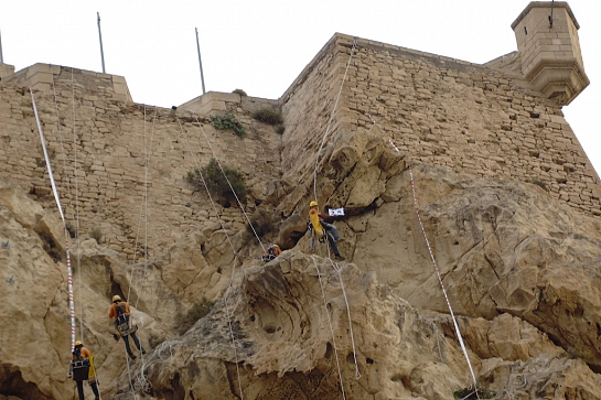 Rehabilitación y Geo-restauracion del Castillo de Santa Bárbara . Alicante . Alacant . España
