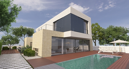 Vivienda unifamiliar aislada y piscina . Molina de Segura . Murcia . España