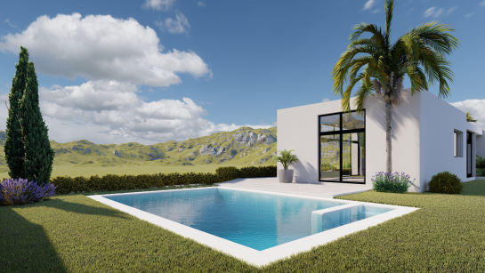 Obra nueva de sencilla vivienda unifamiliar en Dénia . Dénia . Alacant . España