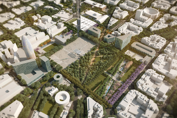 Concurso Plaza de les Glories Catalanes de Barcelona . Barcelona . Barcelona . España