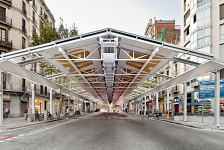 Mercado provisional del Dominical de Sant Antoni . Barcelona . Barcelona . España