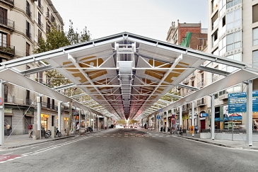 Mercado provisional del Dominical de Sant Antoni . Barcelona . Barcelona . España