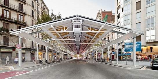 Mercado provisional del Dominical de Sant Antoni . Barcelona . Barcelona . España