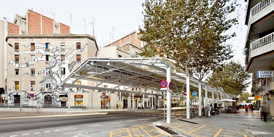 Mercado provisional del Dominical de Sant Antoni . Barcelona . Barcelona . España