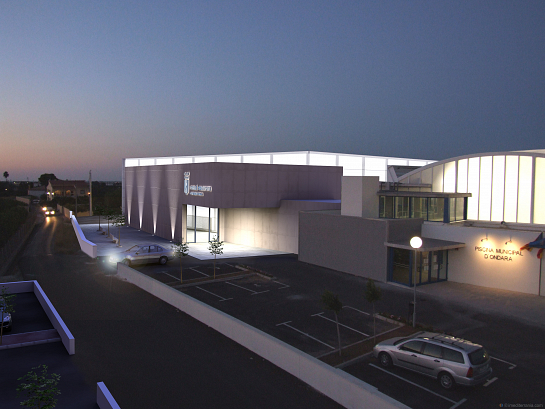 Pabellón polideportivo de Ondara . Ondara . Alacant . España