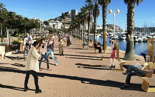 Concurso Paseo La Luz de las Estrellas. Mención Especial . Alicante . Alacant . España