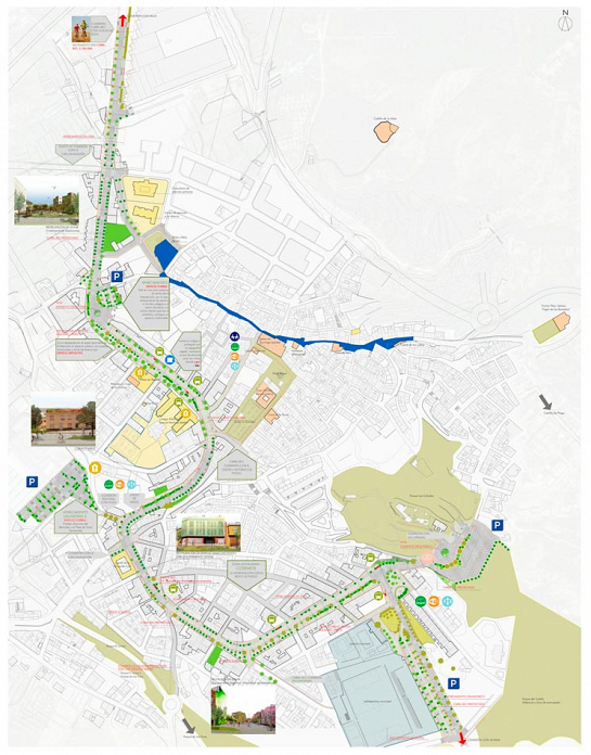 Plan Estratégico de Intervención en la Travesía Urbana de Pliego . Pliego . Murcia . España
