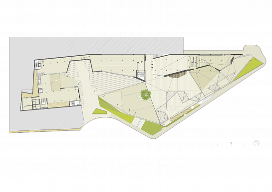 Dependencias municipales, plaza pública y estacionamientos en el Portal del Clot, Jávea . Jávea . Alacant . España