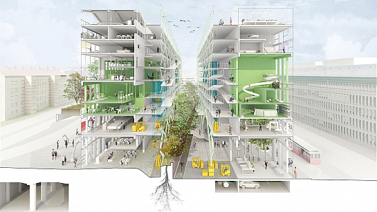 Capability Mound. Europan 15 Viena (1er Premio) . Wien . Wien . Austria