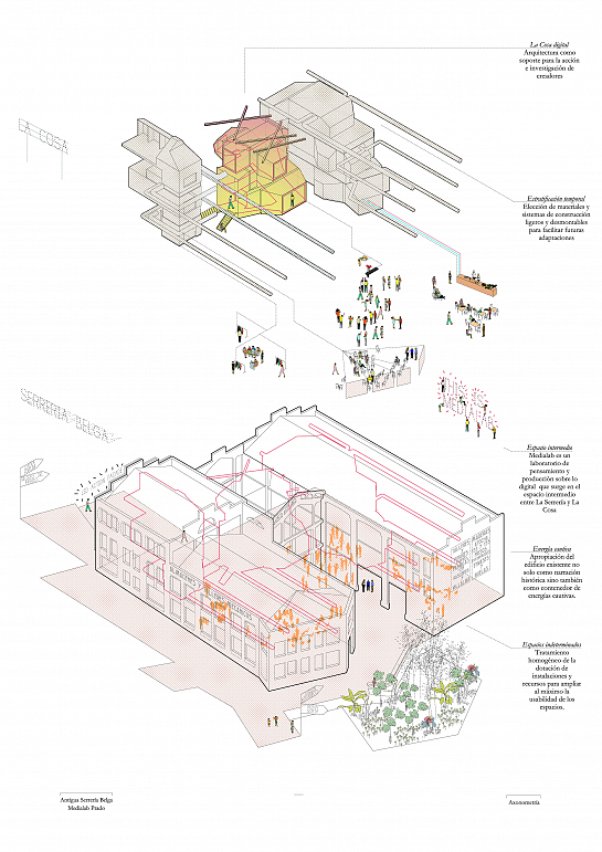 Adaptación de la Serrería Belga para sede de Centro Medialab/Prado . Madrid . Madrid . España