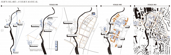 Sewn Heart. EUROPAN 15 (1er Premio) . Raufoss . Oppland . Noruega