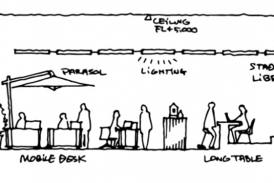 Nikken Space Design Osaka Office . Osaka . Osaka . Japón . 2014