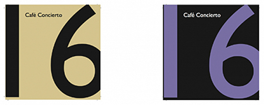 Imagen gráfica Café Concierto 16 . Alicante . Alacant . España