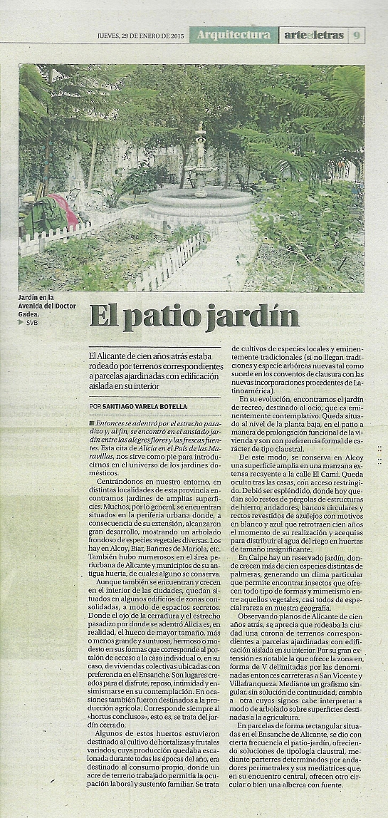 ARTÍCULOS PRENSA DIARIO INFORMACIÓN